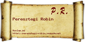 Peresztegi Robin névjegykártya